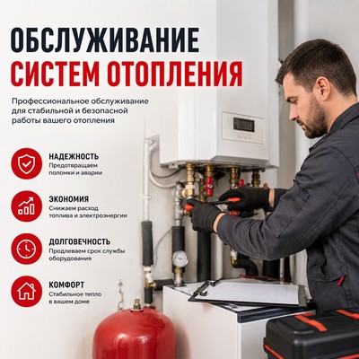 Обслуживание системы отопления в частном доме
